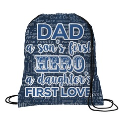 My Father My Hero Drawstring Backpack - Large