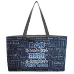 My Father My Hero Beach Totes Bag - w/ Black Handles