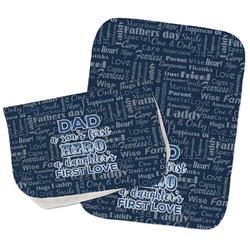 My Father My Hero Burp Cloths - Fleece - Set of 2