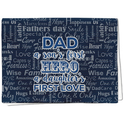My Father My Hero Kitchen Towel - Waffle Weave - Full Color Print