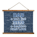 My Father My Hero Wall Hanging Tapestry - Wide