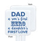 My Father My Hero White Plastic Stir Stick - Single Sided - Square - Approval