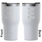 My Father My Hero RTIC Tumbler - White - Engraved Front & Back (Personalized)