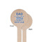 My Father My Hero Wooden 6" Stir Stick - Round - Single Sided - Front & Back