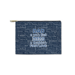 My Father My Hero Zipper Pouch - Small - 8.5"x6" (Personalized)