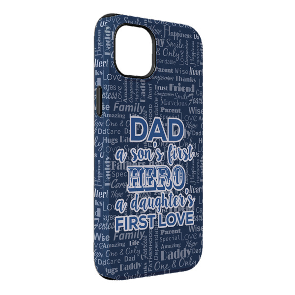 Custom My Father My Hero iPhone Case - Rubber Lined - iPhone 14 Plus