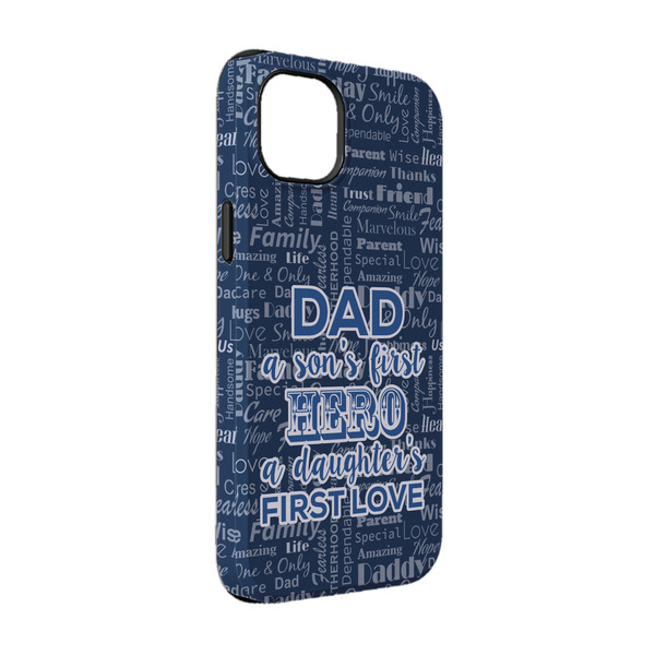 Custom My Father My Hero iPhone Case - Rubber Lined - iPhone 14 Pro