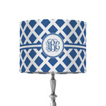 Diamond 8" Drum Lamp Shade - Fabric (Personalized)