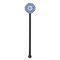 Diamond Black Plastic 5.5" Stir Stick - Round - Single Stick