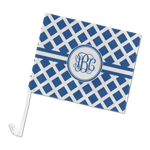 Custom Diamond Car Flag - Large (Personalized)