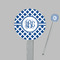 Diamond Clear Plastic 7" Stir Stick - Round - Closeup