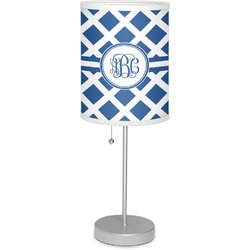 Diamond 7" Drum Lamp with Shade Polyester (Personalized)