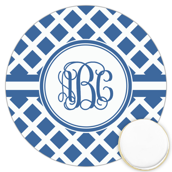 Custom Diamond Printed Cookie Topper - 3.25" (Personalized)