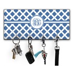 Diamond Key Hanger w/ 4 Hooks w/ Monogram