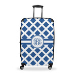 Diamond Suitcase - 28" Large - Checked w/ Monogram