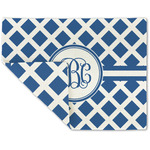 Diamond Double-Sided Linen Placemat - Single w/ Monogram