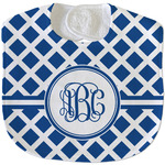 Diamond Velour Baby Bib w/ Monogram