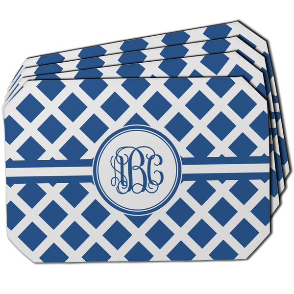 Custom Diamond Dining Table Mat - Octagon w/ Monogram