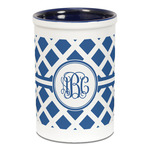 Diamond Ceramic Pencil Holders - Blue