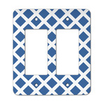 Diamond Rocker Style Light Switch Cover - Two Switch