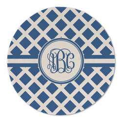 Diamond Round Linen Placemat - Single Sided (Personalized)