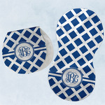 Diamond Burp Pads - Velour - Set of 2 w/ Monogram