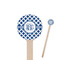 Diamond Wooden 7.5" Stir Stick - Round - Closeup