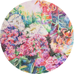 Watercolor Floral Multipurpose Round Labels - 1"