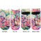 Watercolor Floral Adult Ankle Socks - Double Pair - Front and Back - Apvl