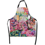 Watercolor Floral Apron With Pockets