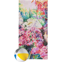 Watercolor Floral Beach Towel