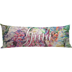 Watercolor Floral Body Pillow Case
