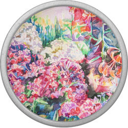 Watercolor Floral Cabinet Knob (Silver)