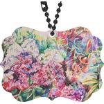 Watercolor Floral Rear View Mirror Decor