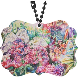 Watercolor Floral Rear View Mirror Charm