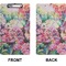 Watercolor Floral Clipboard (Legal) (Front + Back)