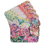 Watercolor Floral Cork Coaster - Set of 4