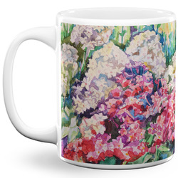 Watercolor Floral 11 Oz Coffee Mug - White