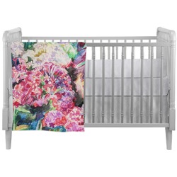 Watercolor Floral Crib Comforter / Quilt