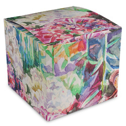 Watercolor Floral Cube Favor Gift Boxes