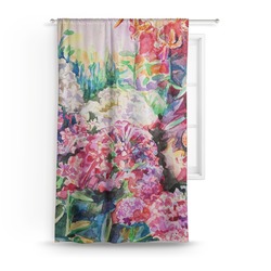 Watercolor Floral Curtain - 50"x84" Panel