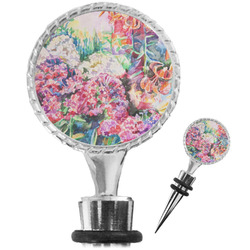 Watercolor Floral Wine Bottle Stopper