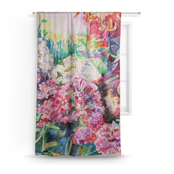 Watercolor Floral Curtain Panel - Custom Size