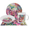 Watercolor Floral Dinner Set - 4 Pc (Personalized)