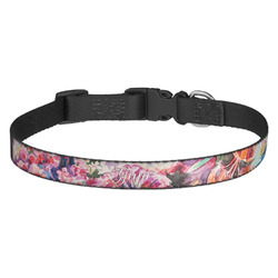 Watercolor Floral Dog Collar - Medium