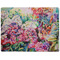 Watercolor Floral Dog Food Mat - Medium without bowls