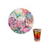 Watercolor Floral Drink Topper - XSmall - Single with Drink