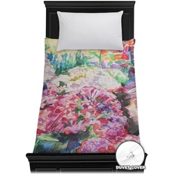 Watercolor Floral Duvet Cover - Twin
