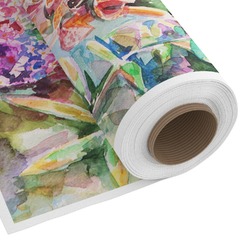 Watercolor Floral Fabric by the Yard - Cotton Twill