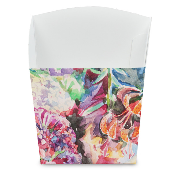 Custom Watercolor Floral French Fry Favor Boxes